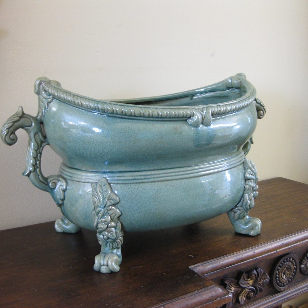 John Richards Glazed Ceramic Decorative Container